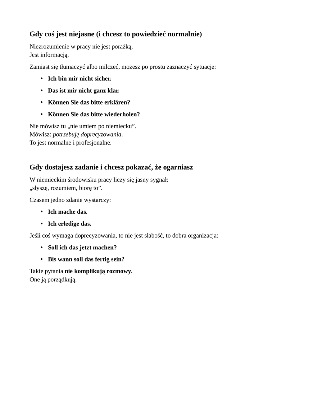 Niemiecki do pracy  Instrukcja obsługi języka w niemieckiej pracy