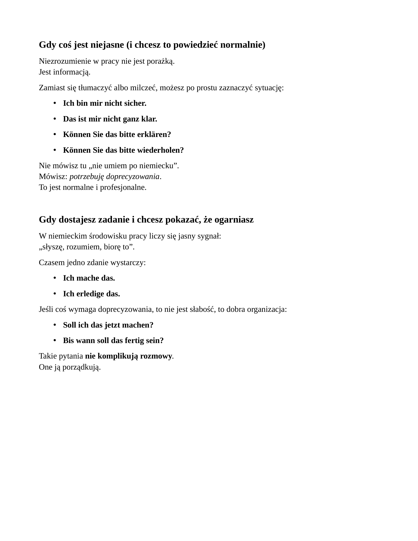 Niemiecki do pracy  Instrukcja obsługi języka w niemieckiej pracy