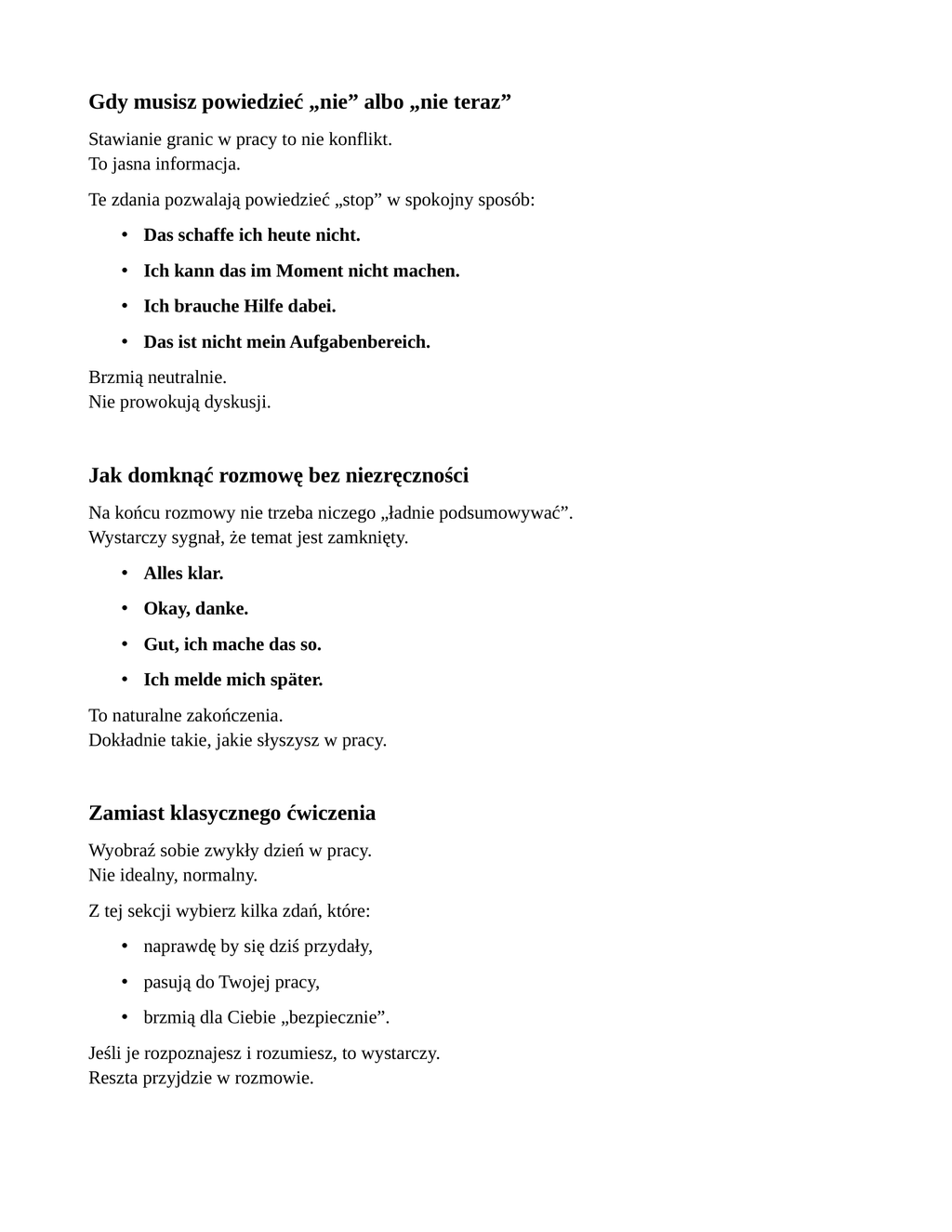 Niemiecki do pracy  Instrukcja obsługi języka w niemieckiej pracy